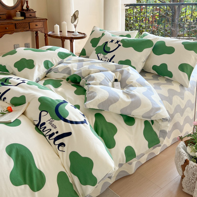 Cotton Four-Piece Set Leopard Personality - Rose Planet B5