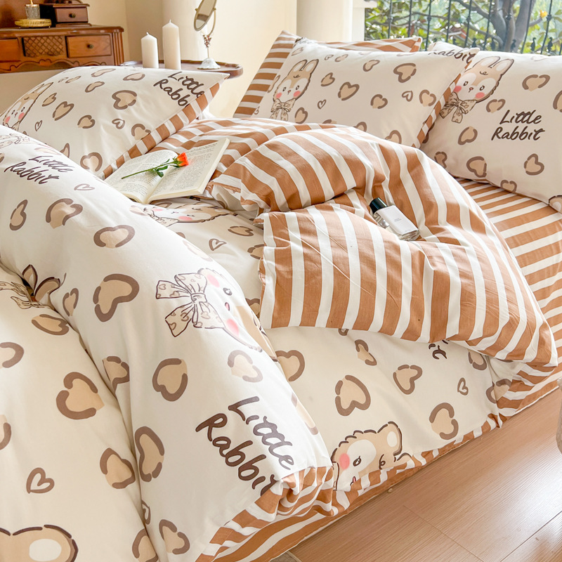 Cotton Four-Piece Set Little pineapple. - Hara House B4