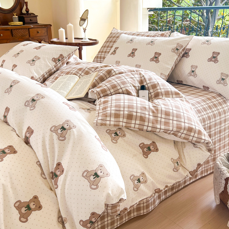 Cotton Four-Piece Set Mary Spring - Big Show Red Free B1