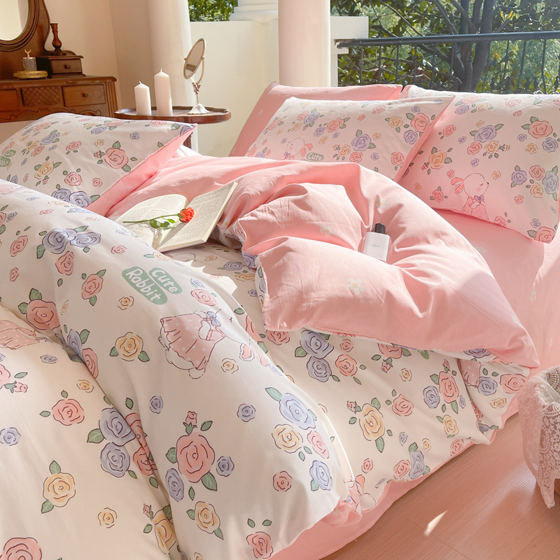 Cotton Four-Piece Set Mary Spring - Big Show Red Free B1