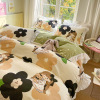 Four-piece Cartoon Cotton Bed Set Soft  B10
