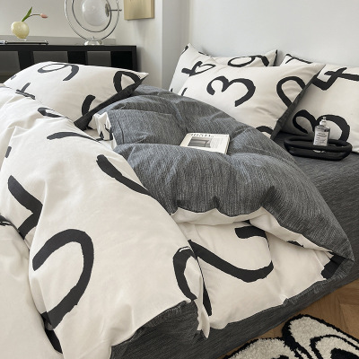 nordic simple cotton four piece set B30