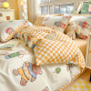 pure cotton bed sheet quilt cover four piece bedding set B47