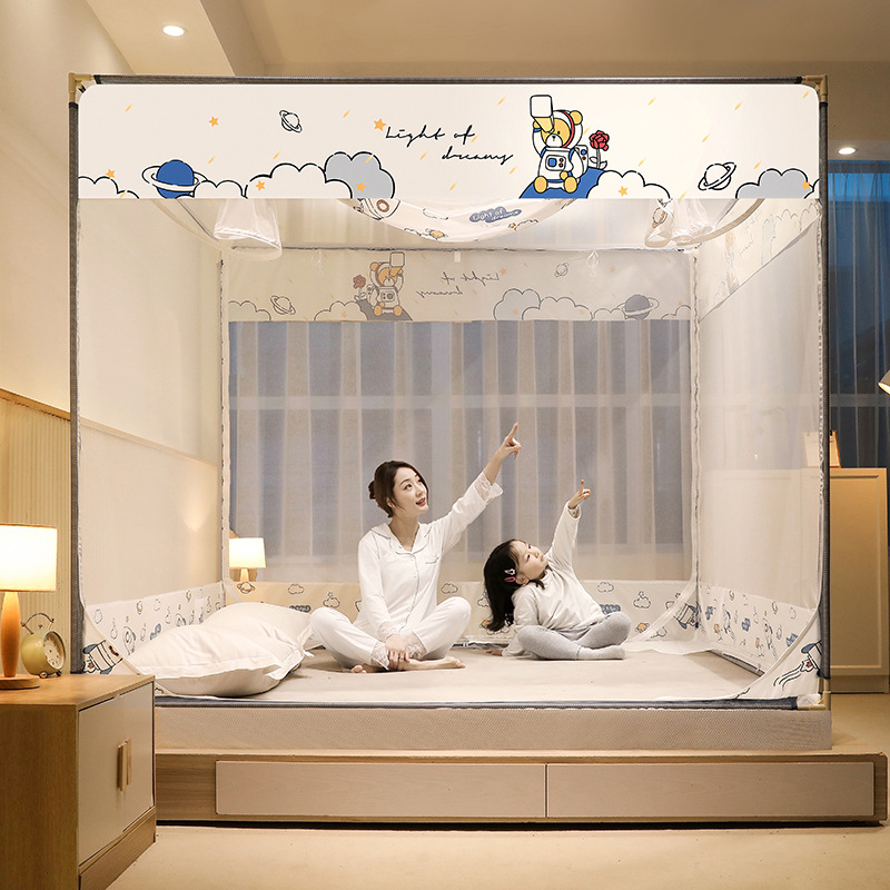 Cartoon fitted sheet for kids anti-fall mosquito net B111