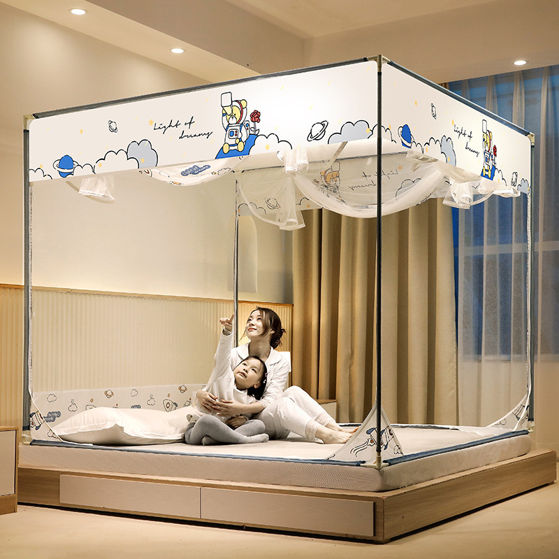 Cartoon fitted sheet for kids anti-fall mosquito net B111