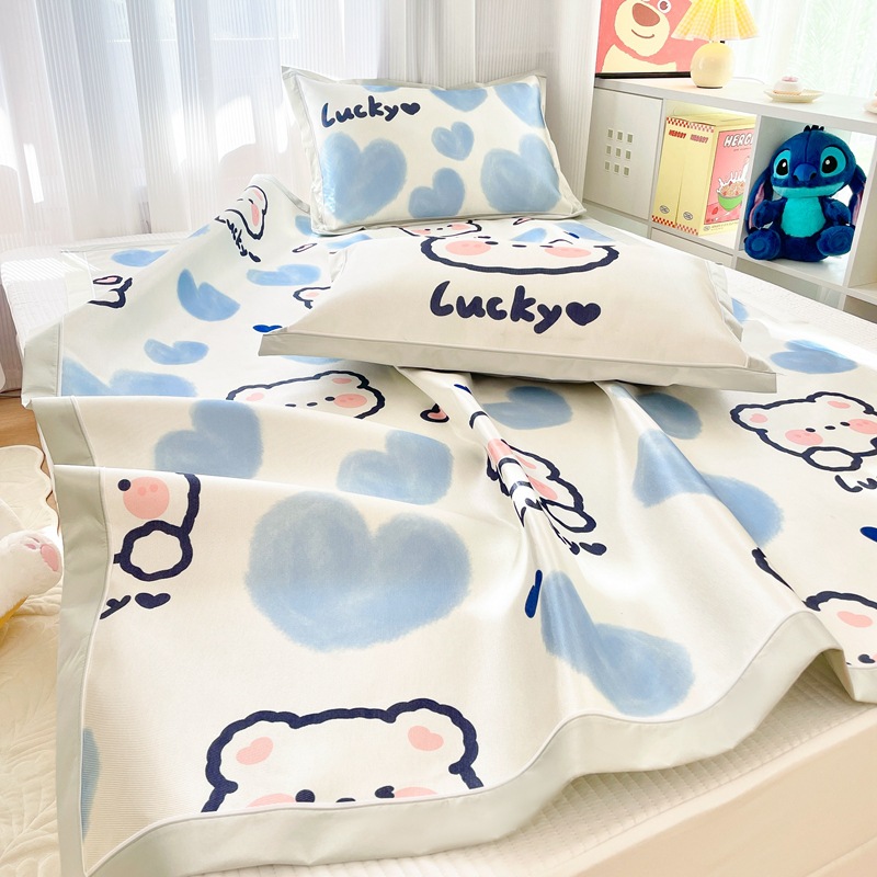 600D ice silk mat cartoon ice silk mat B108