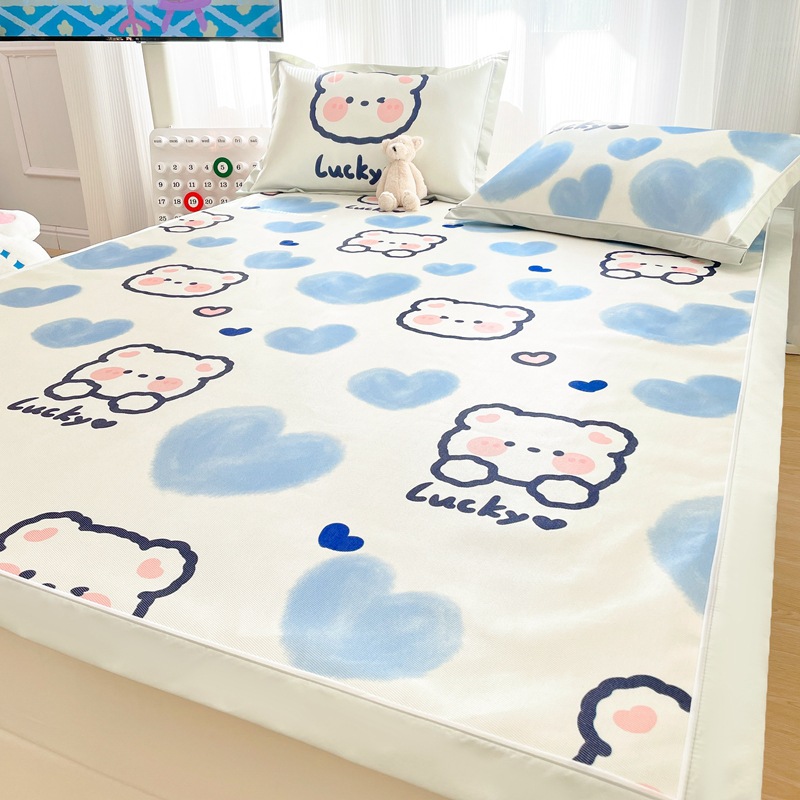 600D ice silk mat cartoon ice silk mat B108