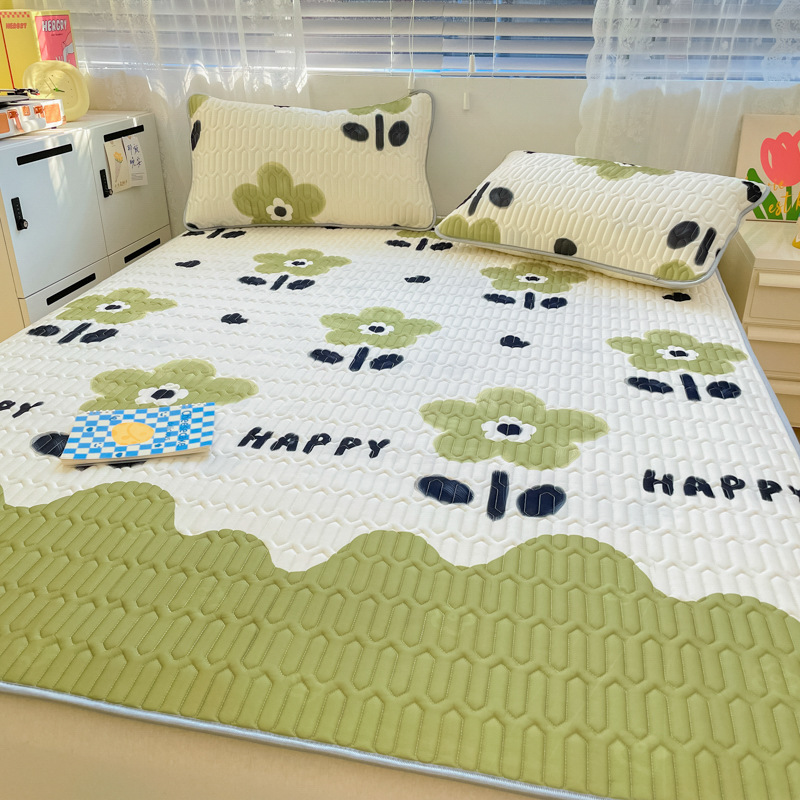 Cartoon cooling silk air conditioner mat can be washed B105