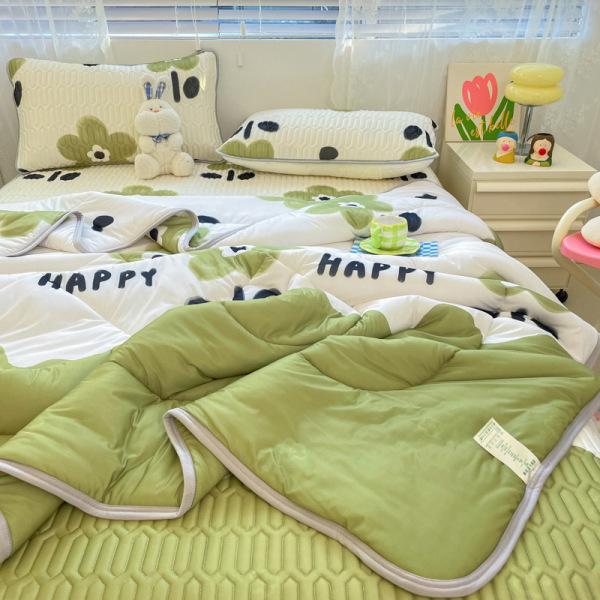 Cartoon cooling silk air conditioner mat can be washed B105