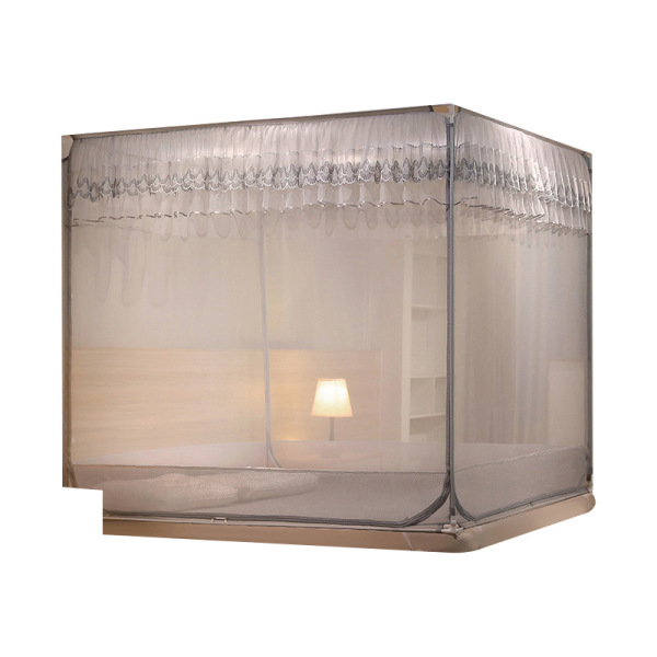 Household zipper three door pattern tent square B116