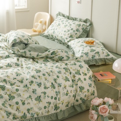 pastoral style pure cotton four piece set B60