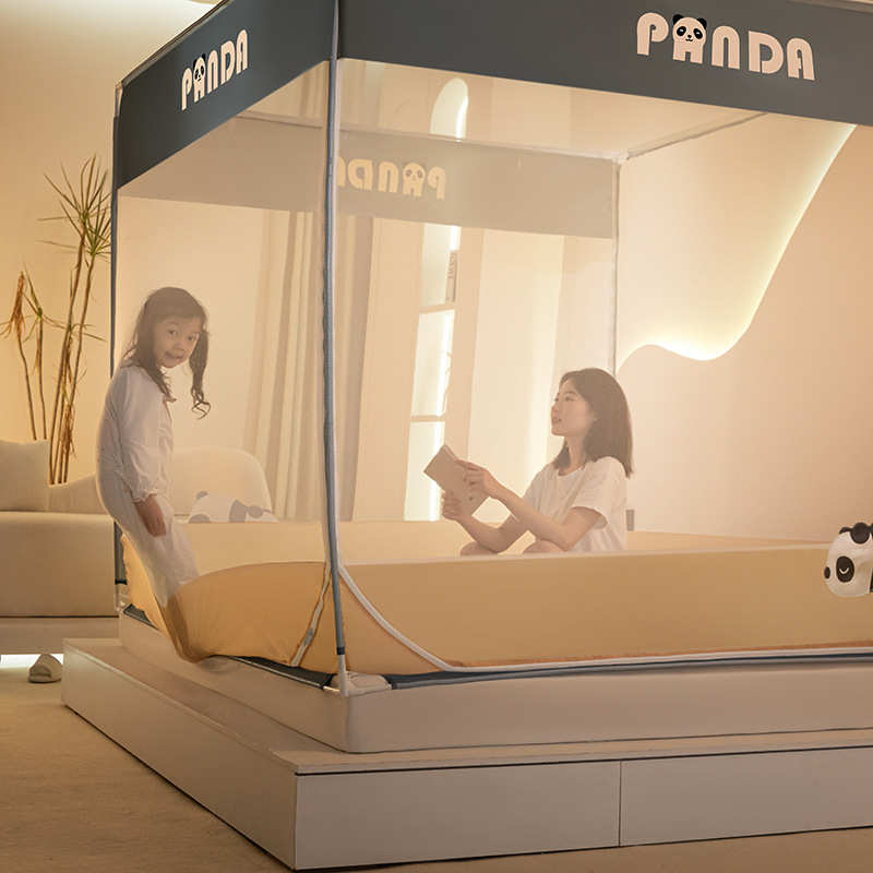 Summer three-door household encryption screen mosquito net B112