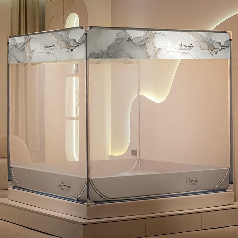 Summer three-door household encryption screen mosquito net puppy B113